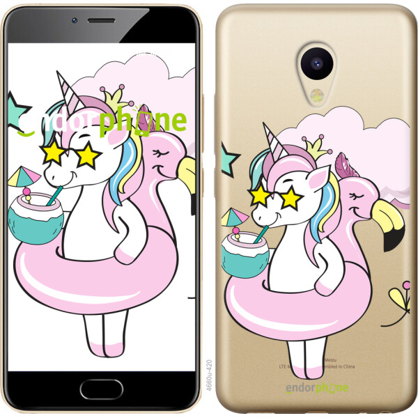 

Чехол на Meizu M5 Crown Unicorn 4660u-420, Силикон