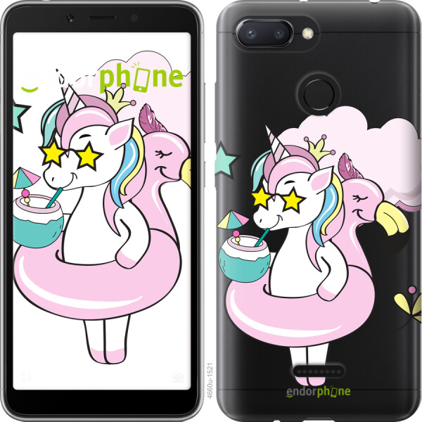 

Чехол на Xiaomi Redmi 6 Crown Unicorn 4660u-1521, Силикон