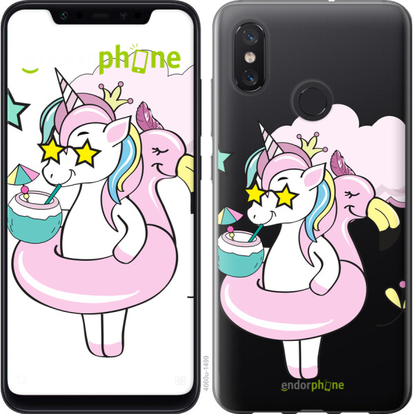 

Чехол на Xiaomi Mi8 Crown Unicorn 4660u-1499, Силикон