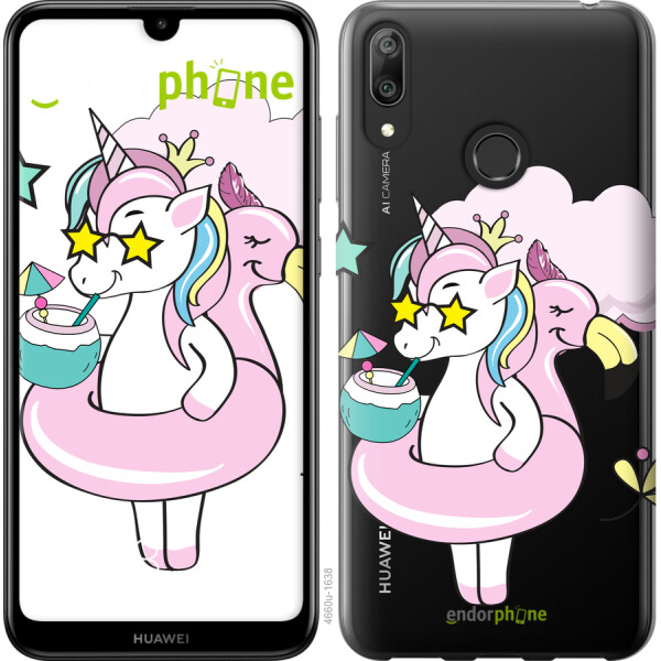 

Чехол на Huawei Y7 2019 Crown Unicorn 4660u-1638, Силикон