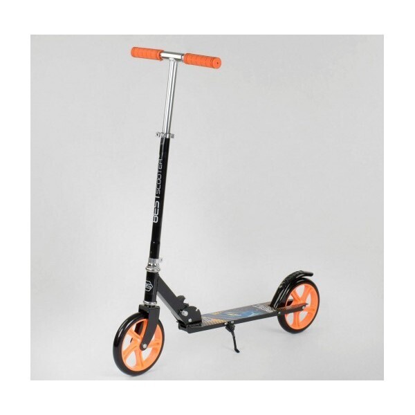 

Самокат детский двухколесный Best Scooter 42714 Черный с оранжевым, колеса PU, d=20см (MW721-1)
