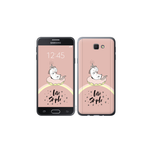 

Чехол на Samsung Galaxy J5 Prime Единорожка в пончике 4282t-465, 2D пластик