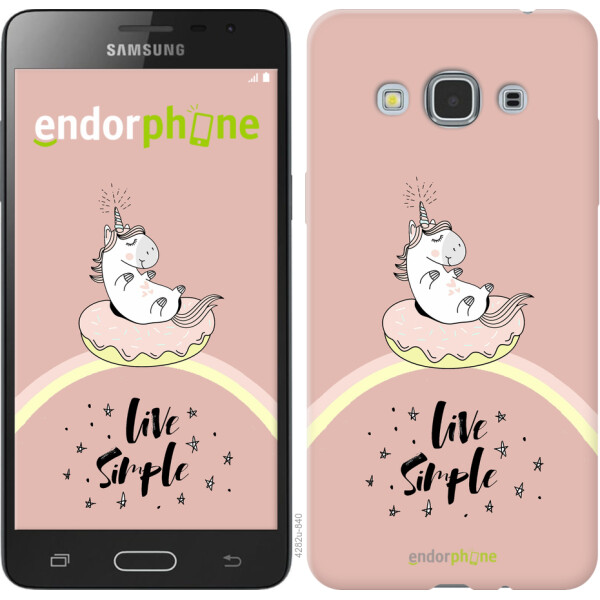 

Чехол на Samsung Galaxy J3 Pro Единорожка в пончике 4282u-840, Силикон