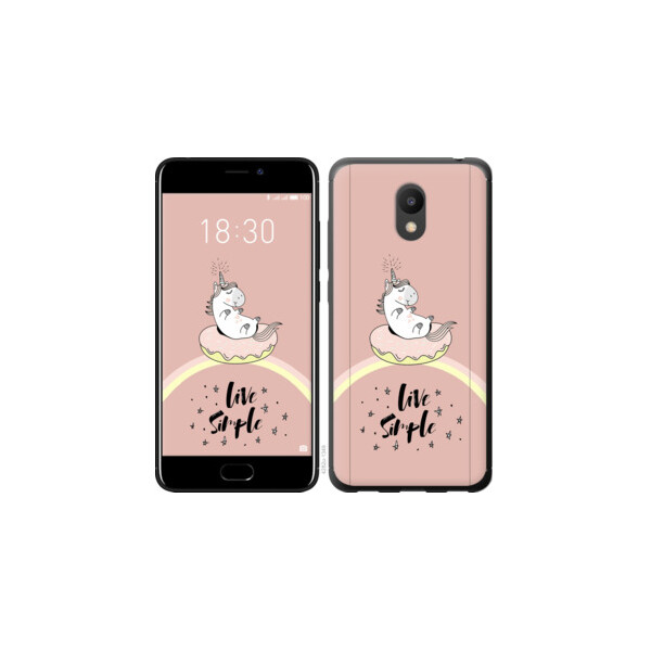 

Чехол на Meizu M6 Единорожка в пончике 4282u-1349