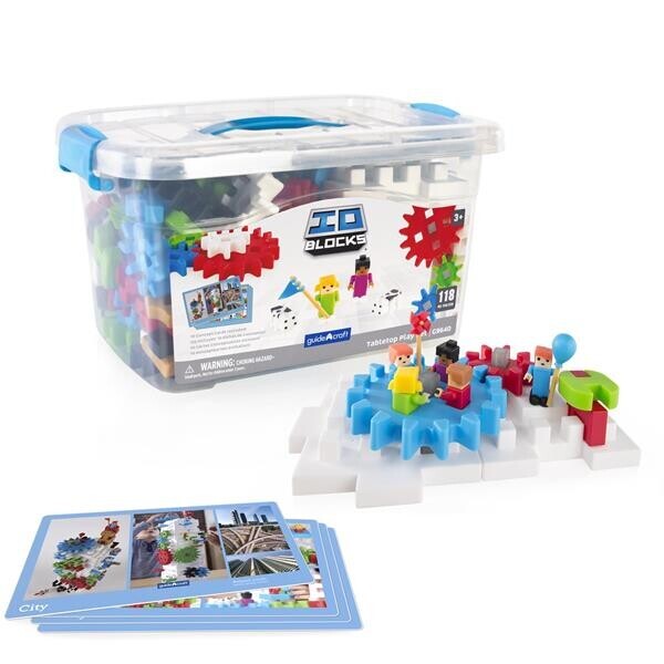 

Конструктор с дополненной 3d реальностью IO Blocks Tabletop System, 118 деталей, Guidecraft G9640