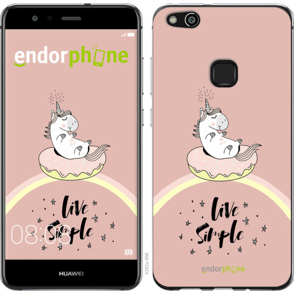 

Чехол на Huawei P10 Lite Единорожка в пончике 4282u-896