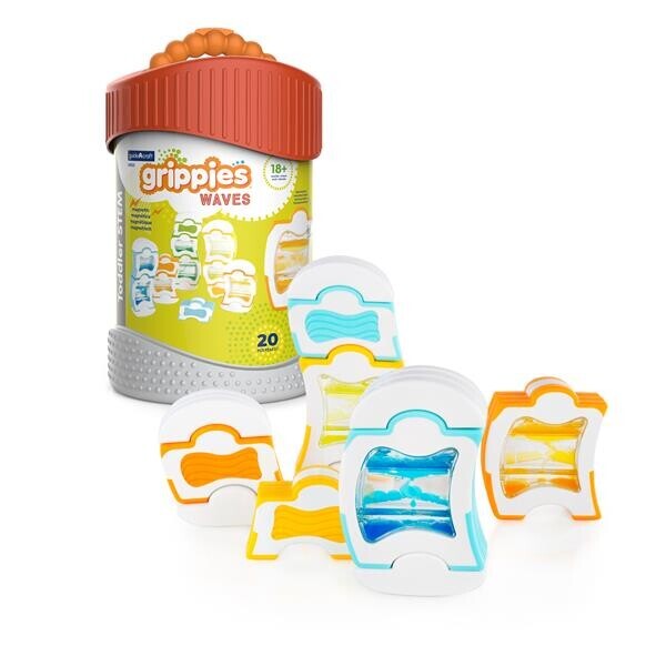 

Магнитный конструктор Grippies Waves, 20 деталей, Guidecraft G8323