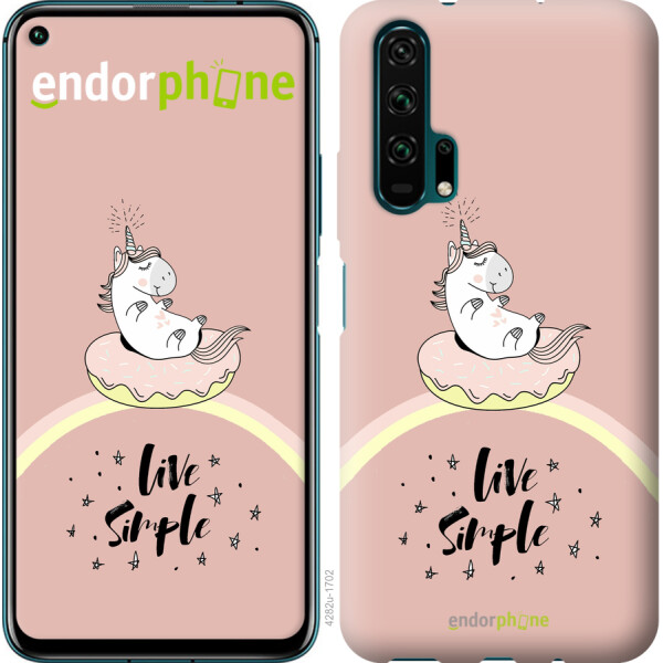 

Чехол на Huawei Honor 20 Pro Единорожка в пончике 4282u-1702, Силикон