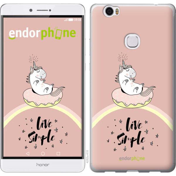 

Чехол на Huawei Honor Note 8 Единорожка в пончике 4282u-418, Силикон