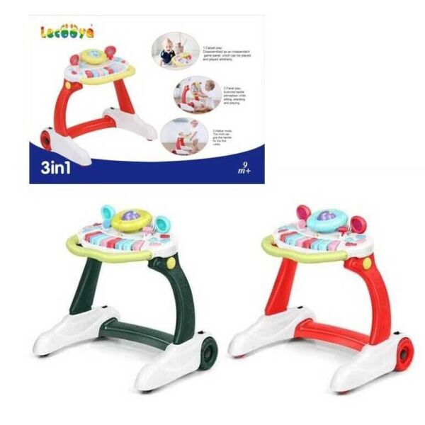 

Игровой центр-ходунки 807 (6) 2 цвета, свет, мелодии, звуки животных, на батарейках, в коробке - Музыкальные центры. Развивающие коврики (99500)