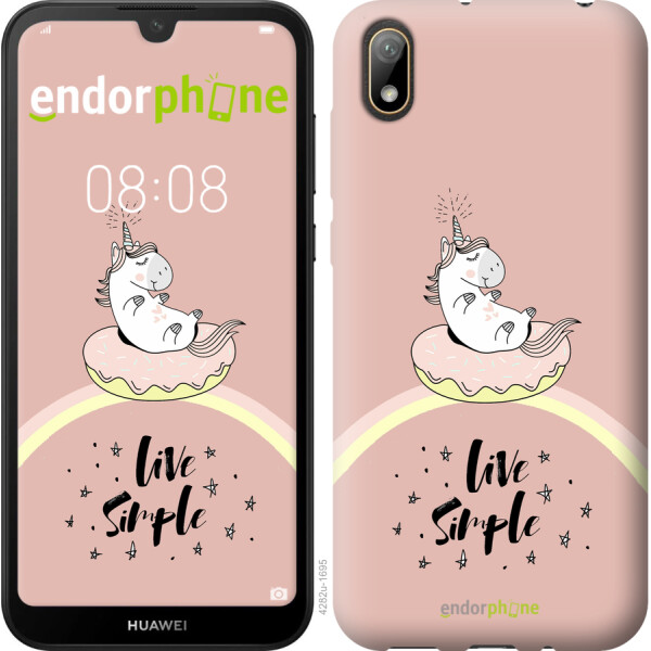

Чехол на Huawei Y5 2019 Единорожка в пончике 4282u-1695