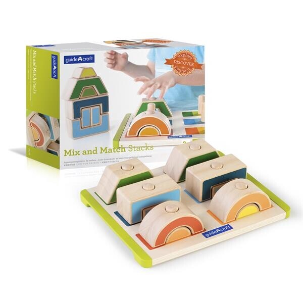 

Набор деревянных блоков Manipulatives Чередование и сочетание, Guidecraft G6735