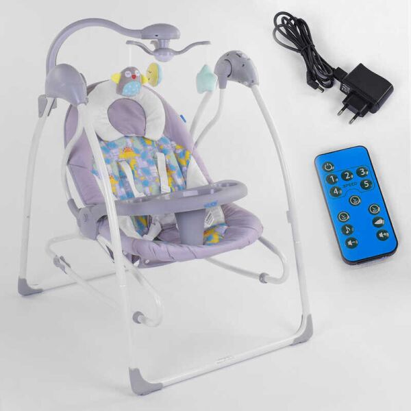 

Электронные качели JOY 3в1 CX-25405 (2) качели, шезлонг, карусель, пульт д/у, от сети 220V и батареек, в коробке (94589)