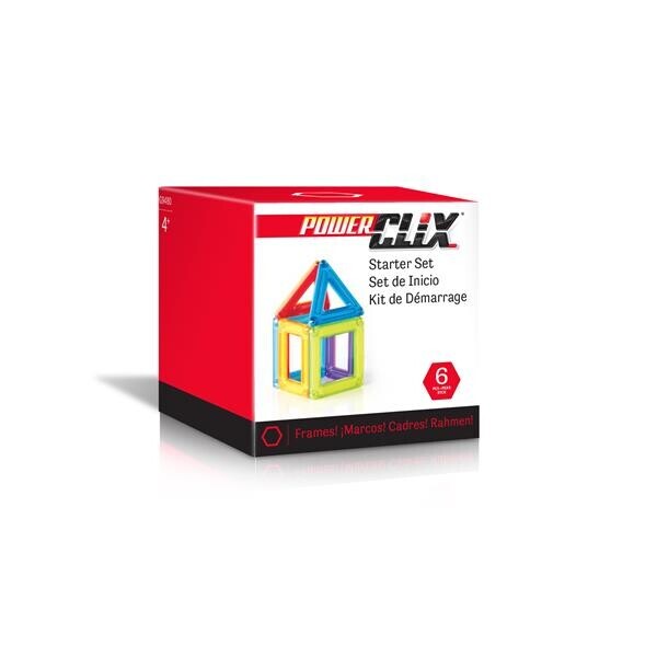 

Магнитный конструктор PowerClix Frames Базовый набор, 6 деталей, Guidecraft G9480