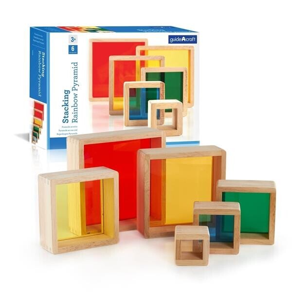 

Набор блоков Block Play Цветная Пирамидка, Guidecraft G5066