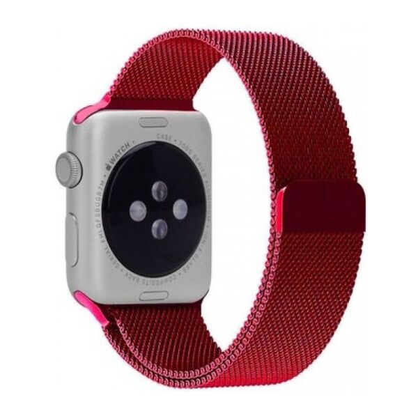 Акція на Металлический ремешок Milanese для Apple Watch 38/40/42/44 мм Red (HbP050597) від Allo UA