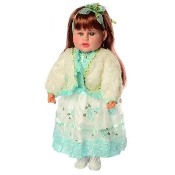 

Обучающая интерактивная Кукла Панночка Limo toy М 5418 UA высота 50 см,120 фраз, музыка Бело - Зелёнаяая