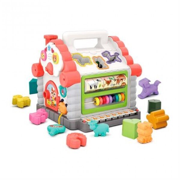 

Игрушка Hola Toys Развивающий теремок Веселый домик 739 сортер, мелодии, звуки, подсветка, в коробке (08595)