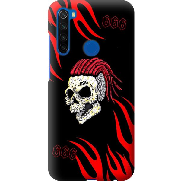 

Чехол силиконовый бампер FTS на Xiaomi Redmi Note 8t с рисунком Моргенштерн Череп