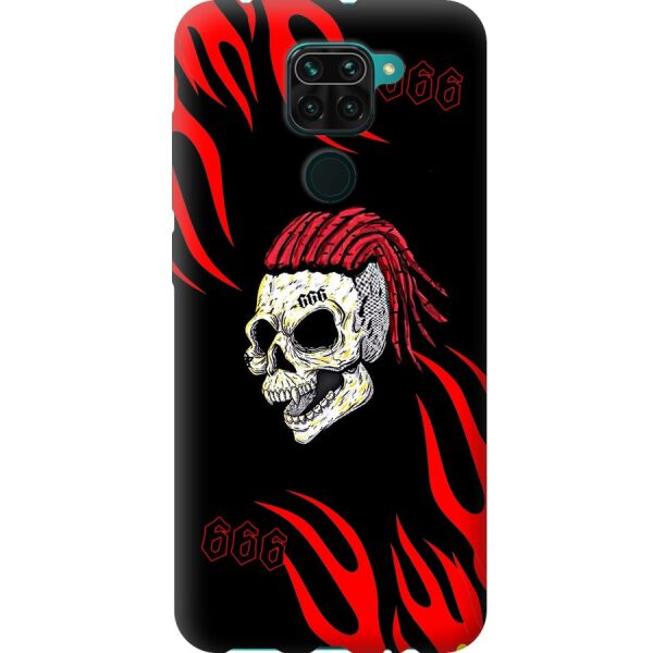 

Чехол силиконовый бампер FTS на Xiaomi Redmi Note 9 с рисунком Моргенштерн Череп