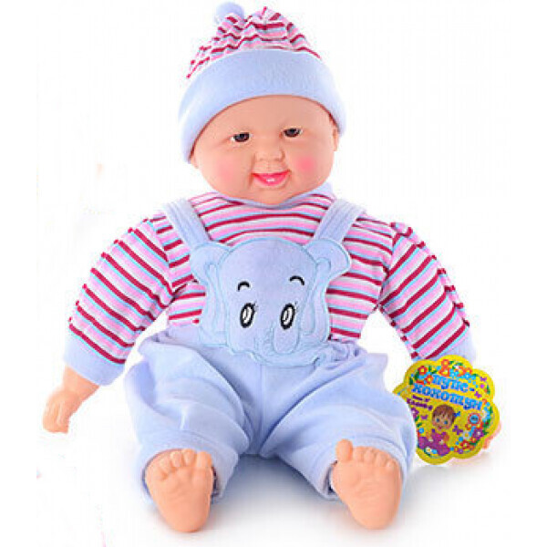 

Пупс-хохотун Limo Toy Baby музыкальный в голубом комбинезоне 50 см (X2408-5-1)
