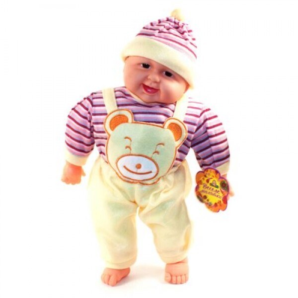 

Пупс-хохотун Limo Toy Baby музыкальный в жёлтом комбинезоне 50 см (X2408-5-1)