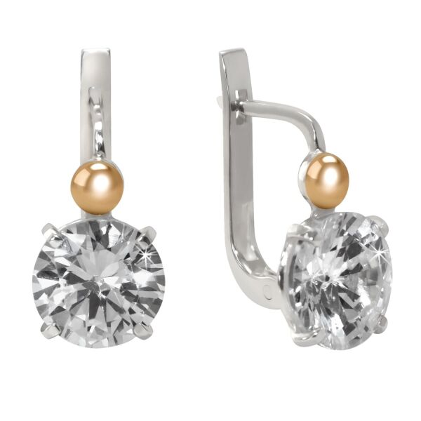 

Серьги из серебра с куб. циркониями (223383)