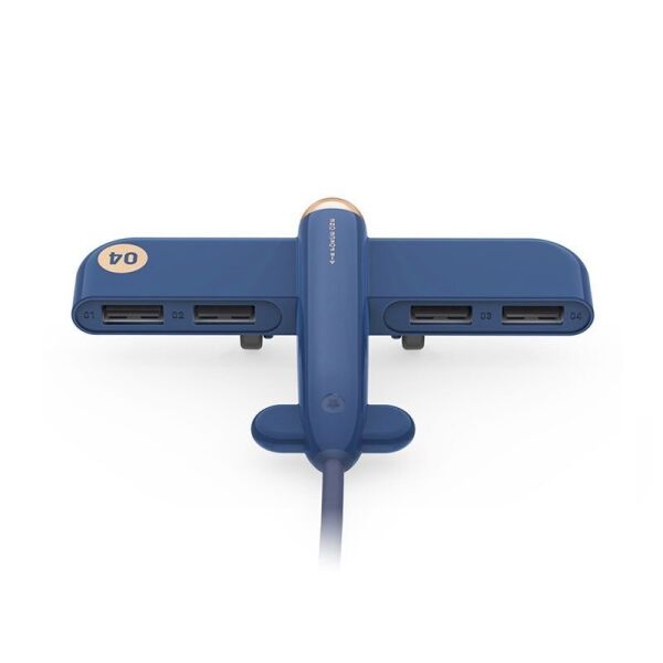 Акція на USB-хаб 3Life Airplane Blue від Allo UA