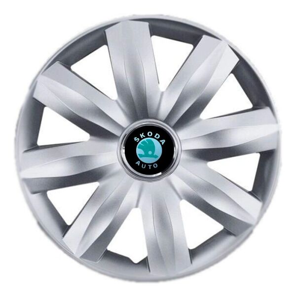 

Автомобильные колпаки SKS 221 R14 4 шт Серебристые (с логотипом Skoda)