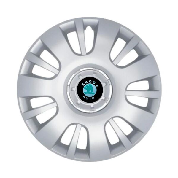 

Автомобильные колпаки SKS 222 R14 4 шт Серебристые (с логотипом Skoda)