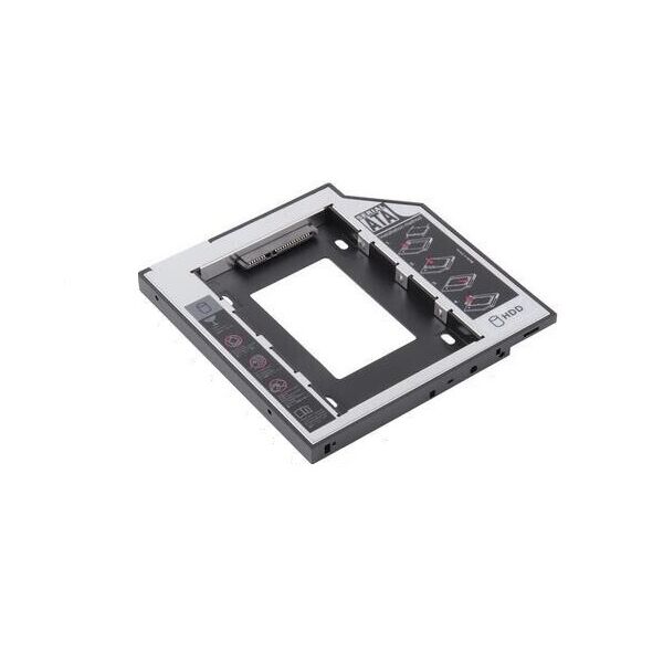

Карман-адаптер для SSD-HDD диска (вместо CD-DVD) Sata/mSata 9.5mm "Refurbished"