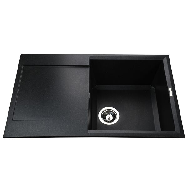 

Гранитная мойка Globus Lux KOMO черный металiк 790х500
