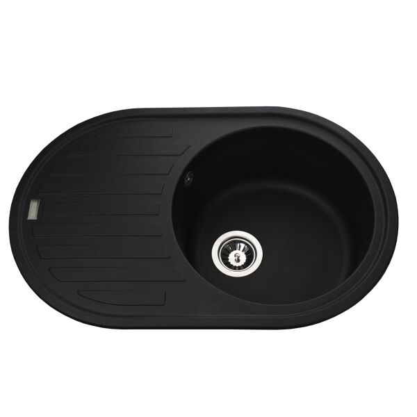 

Гранитная мойка Globus Lux OHARA черный 770х500