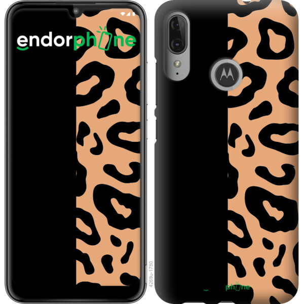 

Чехол на Motorola Moto E6 Plus Пятна леопарда 4269u-1780, Силикон