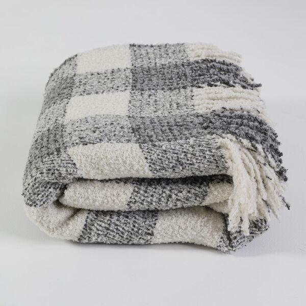 

Плед-покрывало букле 140х200см 380г/м2 18PB-10-grey (Серый)