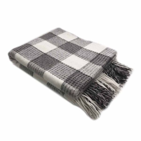 

Полушерстяной плед-покрывало 140х200см 350г/м2 18P-10-grey (Серый)