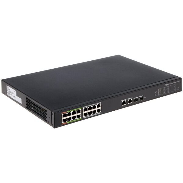 

16-портовый управляемый PoE коммутатор c 8 портами ePoE Dahua DH-LR2218-16ET-240