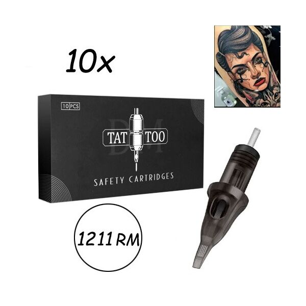 

10x Модульная игла 1211RM 0.35мм, картридж для тату мембранный, закрас