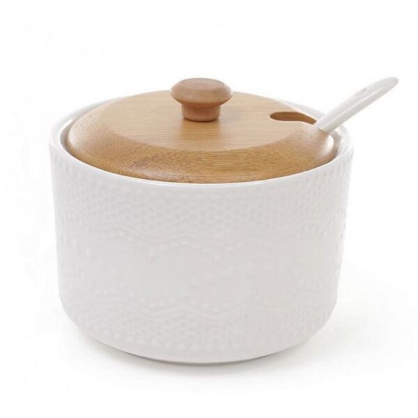 

Сахарница Ceram-Bamboo 300 мл с ложкой и бамбуковой крышкой BD-289-244