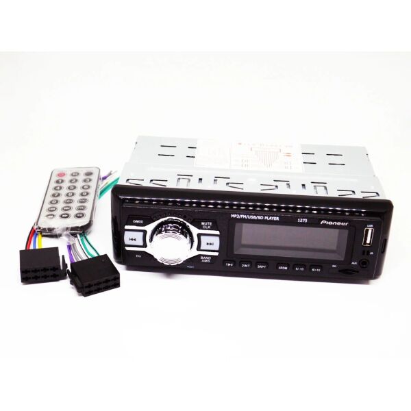 

Автомагнитола Pioneer 1273 ISO Usb + Sd + Fm + Aux + пульт (4x50W)