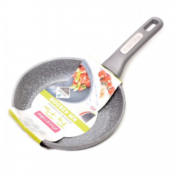 

Сковорода Kamille с гранитным покрытием 20 см Серая KM-4285GR