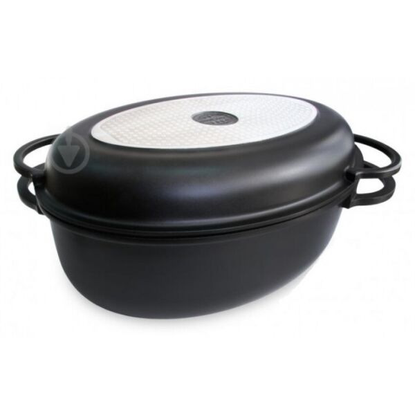 

Гусятница с крышкой-сковородой 8,6 л Black Pro New 55874 Lessner
