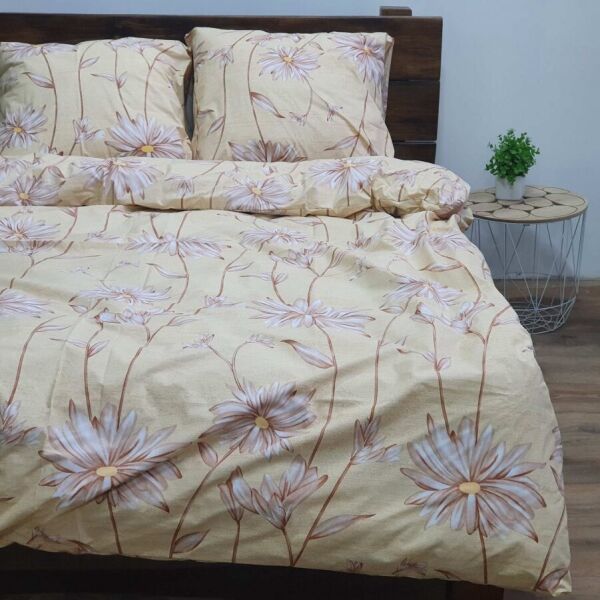 

Комплект Двуспальное постельное белье Бязь Gold - Одинокая хризантема