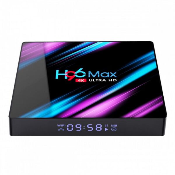 

Приставка Smart TV Rockchip H96 Max RK3318, 4GB RAM, 64GB ROM, черная