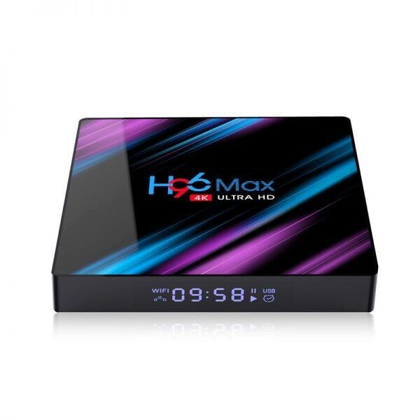 

Приставка Smart TV Rockchip H96 Max RK3318, 4GB RAM, 32GB ROM, черная