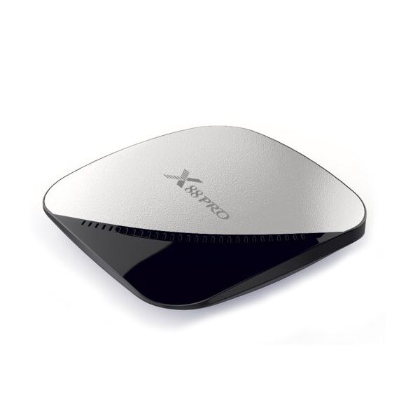 

TV приставка Rockchip X88 Pro RK3318, 4GB RAM, 64GB ROM, черная с серебром