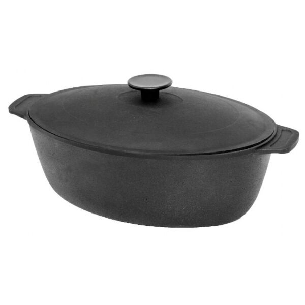 

Гусятница чугунная Биол 8 л h-174 мм с крышкой БИОЛ 0608