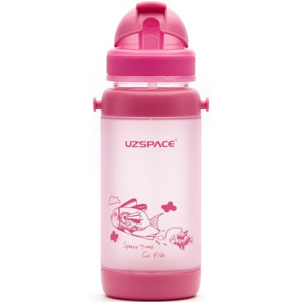 

Бутылочка - поильник с трубочкой UZspace 3039 baby 320 мл, розовая