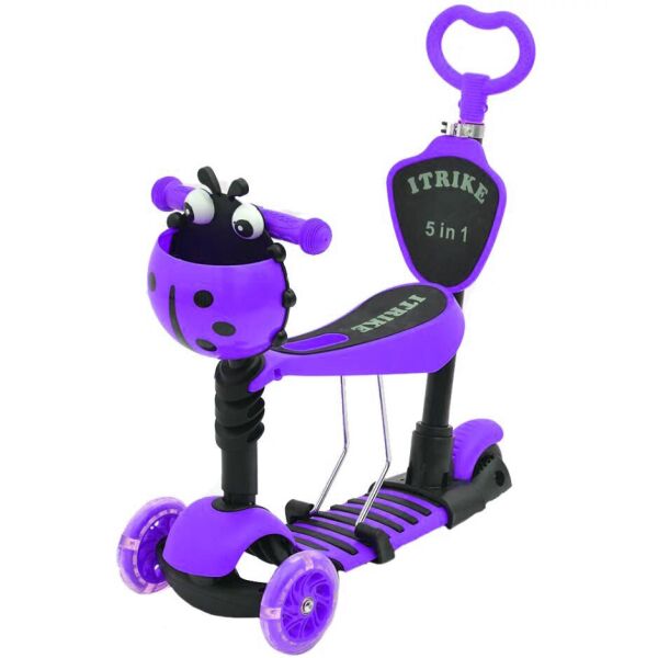 

Самокат трехколесный iTrike Maxi 5 в 1 JR 3-026-B, фиолетовый