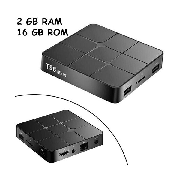 

Приставка Smart TV Медиаплеер Android 9.0 Smart TV Box Amlogic S905W 2/16ГБ T96 Mars